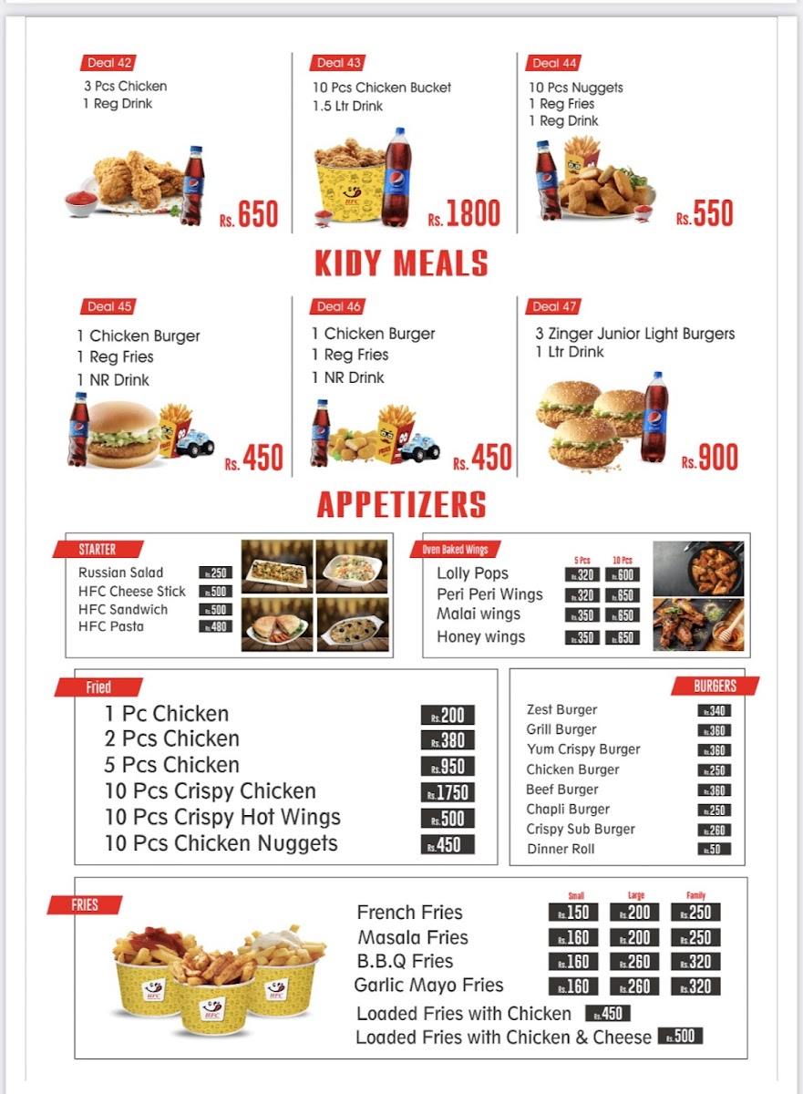 Menu Hfc,alam Chowk,sialkot ایچ ایف سی عالم چوک سیالکوٹ-6