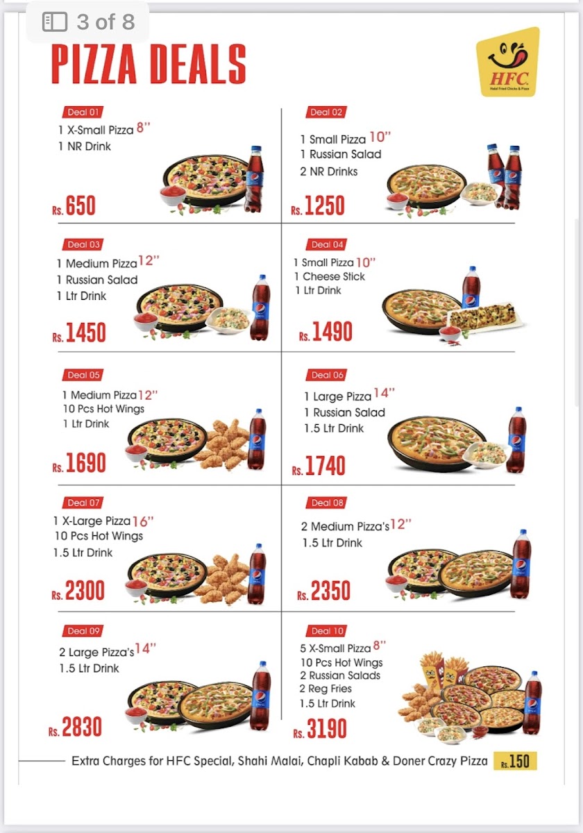 Menu Hfc,alam Chowk,sialkot ایچ ایف سی عالم چوک سیالکوٹ-9